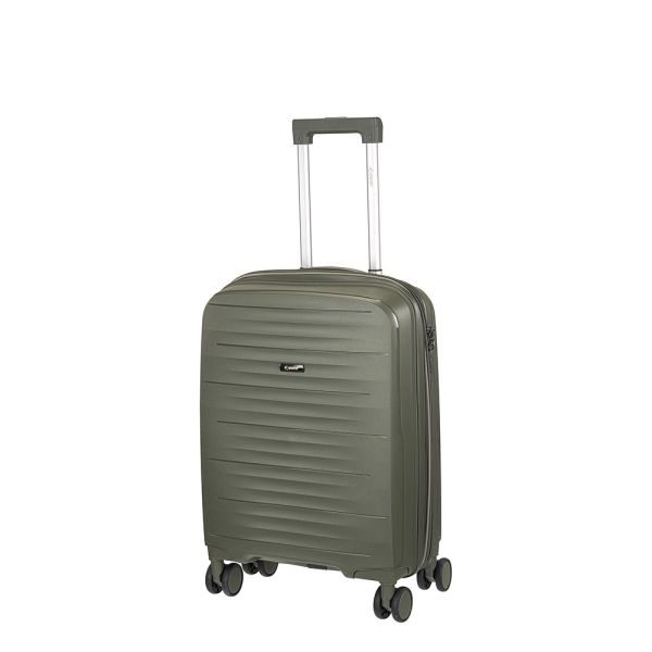 Βαλίτσα μικρή σκληρή επεκτάσιμη λαδί με 4 ρόδες Xplorer 178 20''