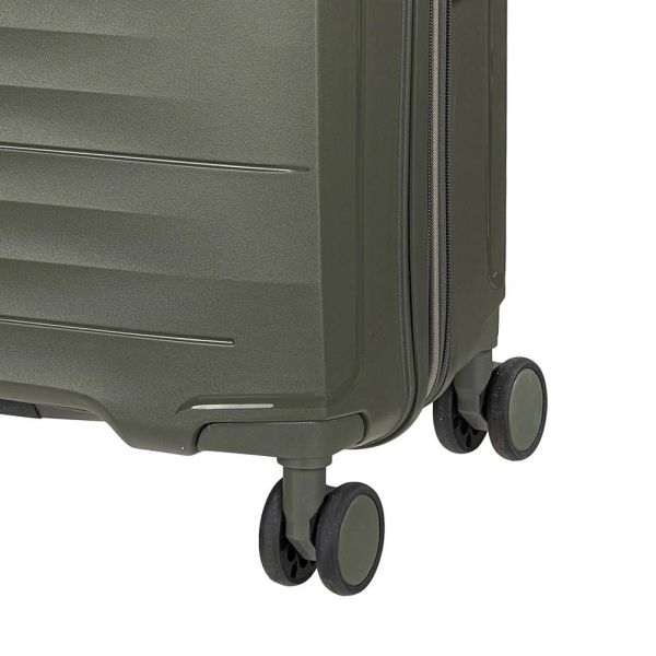 Βαλίτσα μεσαία σκληρή επεκτάσιμη λαδί με 4 ρόδες Xplorer 178 24''