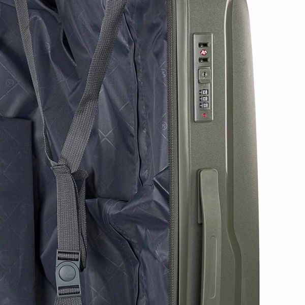 Βαλίτσα μεσαία σκληρή επεκτάσιμη λαδί με 4 ρόδες Xplorer 178 24''