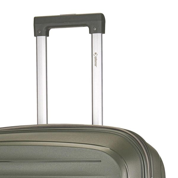 Βαλίτσα μικρή σκληρή επεκτάσιμη λαδί με 4 ρόδες Xplorer 178 20''