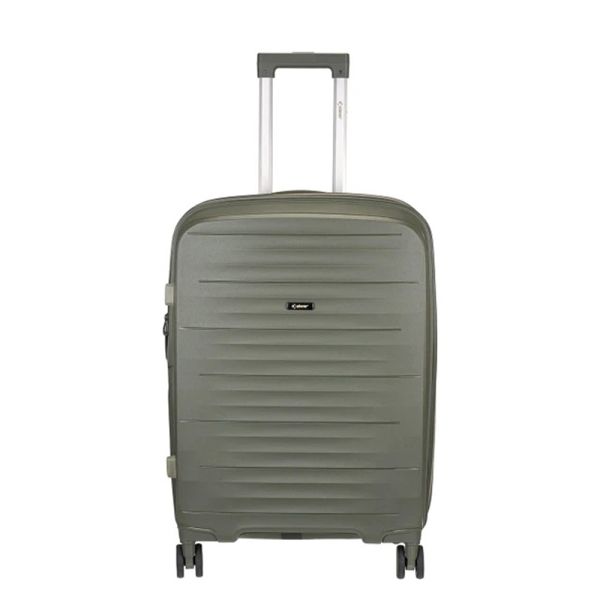 Βαλίτσα μεσαία σκληρή επεκτάσιμη λαδί με 4 ρόδες Xplorer 178 24''