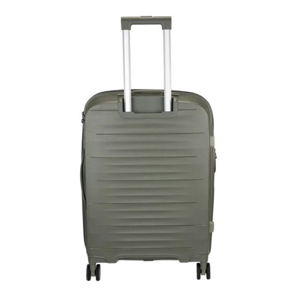 Βαλίτσα μεσαία σκληρή επεκτάσιμη λαδί με 4 ρόδες Xplorer 178 24''