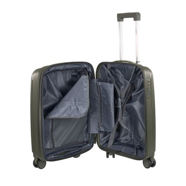 Βαλίτσα μεσαία σκληρή επεκτάσιμη λαδί με 4 ρόδες Xplorer 178 24''