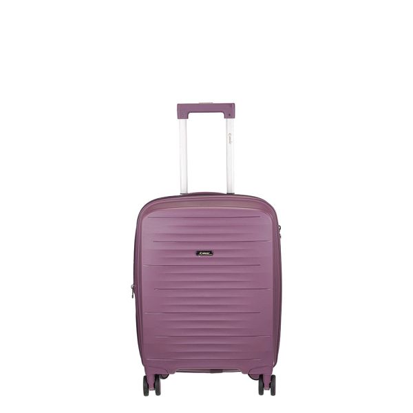 Βαλίτσα μικρή σκληρή επεκτάσιμη μωβ με 4 ρόδες Xplorer 178 20''