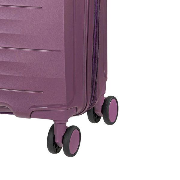 Βαλίτσα μεσαία σκληρή επεκτάσιμη μωβ με 4 ρόδες Xplorer 178 24''