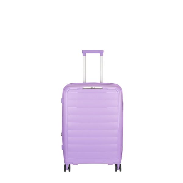 Βαλίτσα σκληρή επεκτάσιμη μικρή λιλά με 4 ρόδες RCM 225 20''