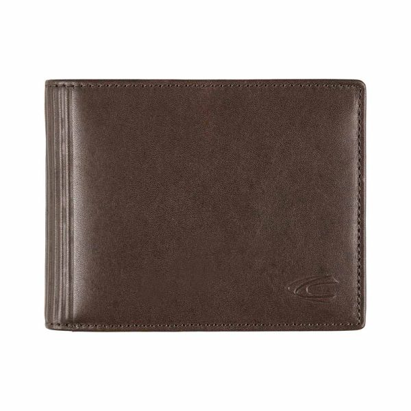 Πορτοφόλι δερμάτινο οριζόντιο καφέ Camel Active Cliff Wallet Brown