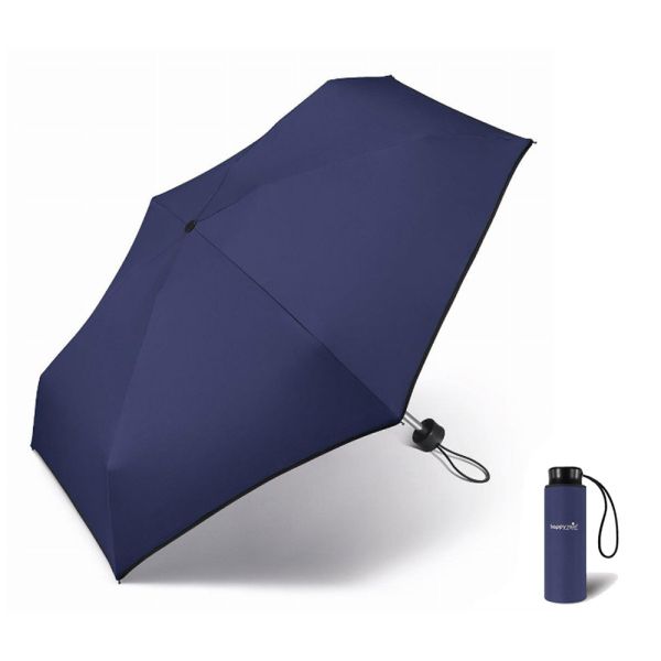 Ομπρέλα μίνι σπαστή μπλε Happy Rain Essentials Blue