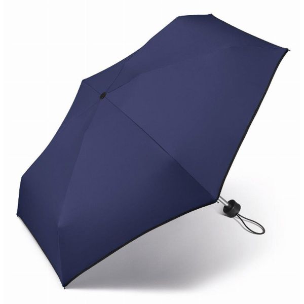 Ομπρέλα μίνι σπαστή μπλε Happy Rain Essentials Blue