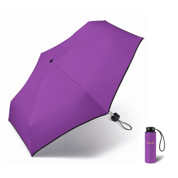 Ομπρέλα μίνι σπαστή μωβ Happy Rain Essentials Purple