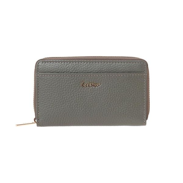 Πορτοφόλι δερμάτινο γυναικείο χακί LaVor 5985