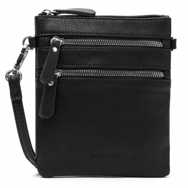 Τσαντάκι γυναικείο χιαστί μαύρο  Emily & Noah Emma