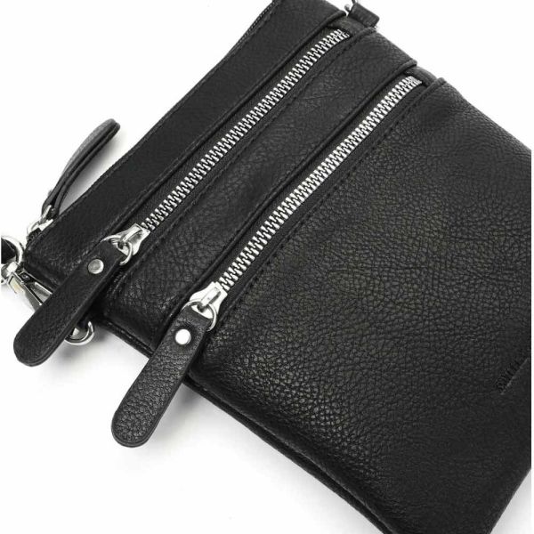 Τσαντάκι γυναικείο χιαστί μαύρο  Emily & Noah Emma