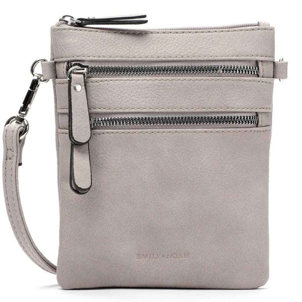 Τσαντάκι γυναικείο χιαστί μπεζ  Emily & Noah Emma