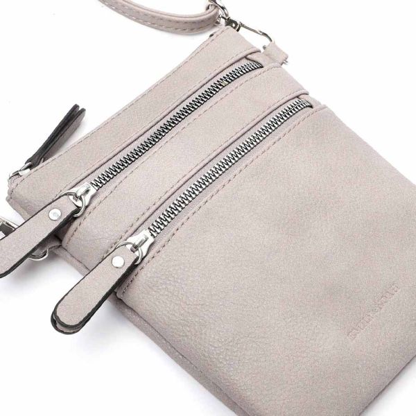 Τσαντάκι γυναικείο χιαστί μπεζ  Emily & Noah Emma