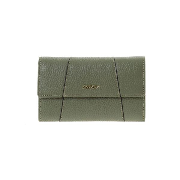 Πορτοφόλι δερμάτινο γυναικείο χακί LaVor 6071
