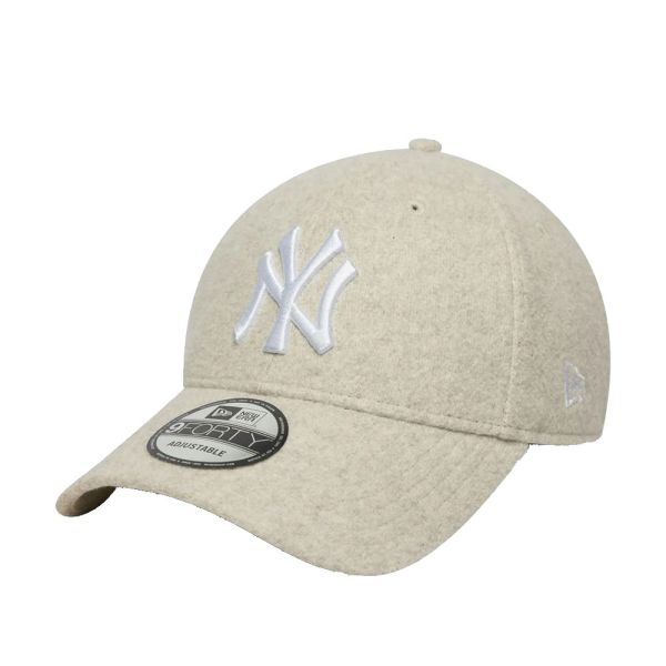 Καπέλο τζόκεϊ μπεζ μελανζέ New York Yankees New Era 9Forty MLB Cap Cream