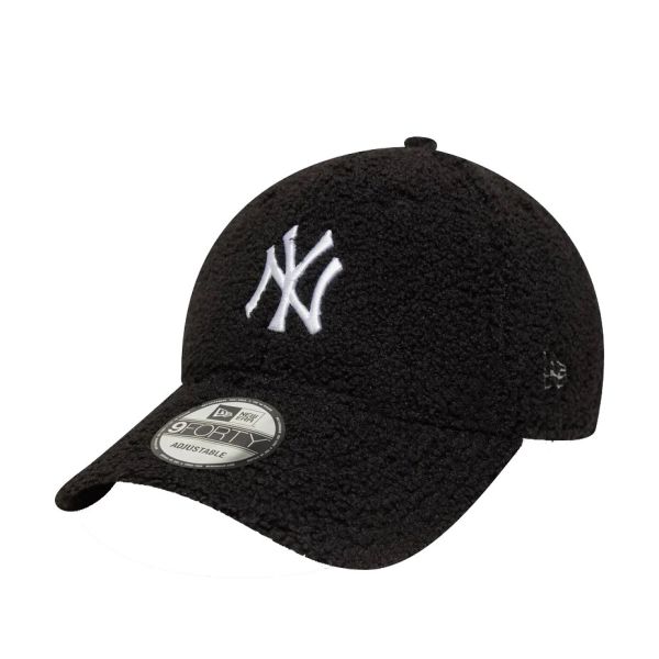 Καπέλο τζόκεϊ μπουκλέ μαύρο New York Yankees New Era 9Forty Borg Neyyan Cap Black / White