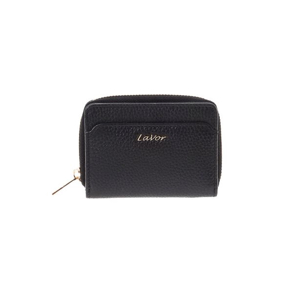 Πορτοφόλι δερμάτινο γυναικείο μαύρο  LaVor 6165