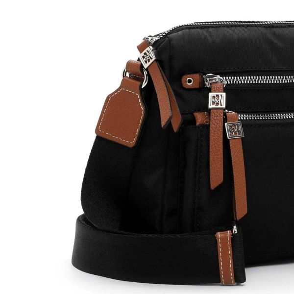 Τσάντα ώμου μεσαία γυναικεία μαύρη Emily & Noah Esther Shoulder Bag