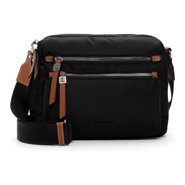 Τσάντα ώμου μεγάλη γυναικεία μαύρη Emily & Noah Esther Shoulder Bag