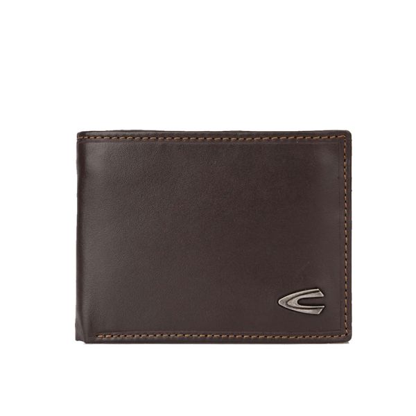 Πορτοφόλι δερμάτινο μικρό οριζόντιο καφέ Camel Active Vegas Wallet Brown