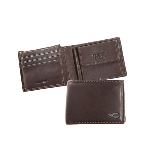 Πορτοφόλι δερμάτινο μικρό οριζόντιο καφέ Camel Active Vegas Wallet Brown