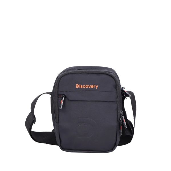 Τσαντάκι ώμου ανδρικό μαύρο  Discovery Geyser Utility Bag D01201.06 Black