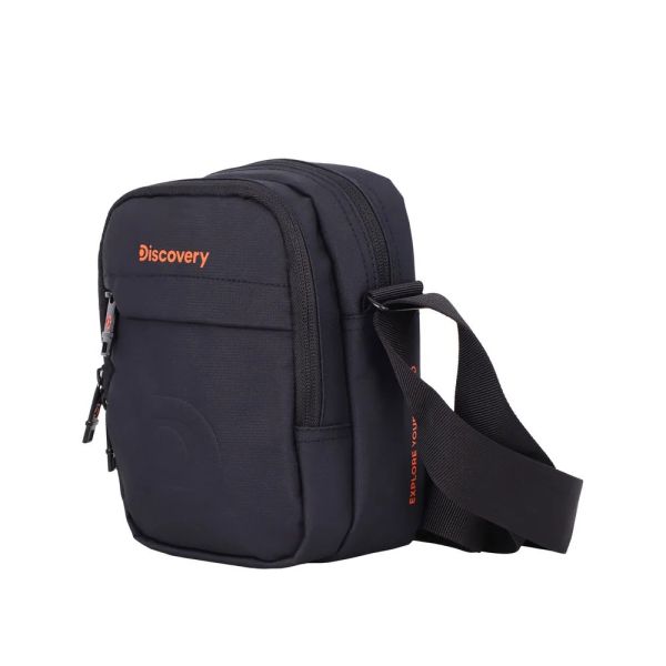 Τσαντάκι ώμου ανδρικό μαύρο  Discovery Geyser Utility Bag D01201.06 Black