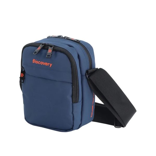Τσαντάκι ώμου ανδρικό μπλε Discovery Geyser Utility Bag D01201.49 Navy