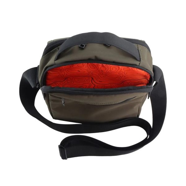 Τσάντα ώμου - χεριού ανδρική χακί Discovery Geyser Utility Crossbody Bag With Flap D01202.11 Khaki