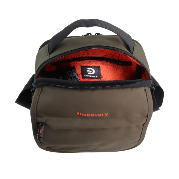 Τσάντα ώμου - χεριού ανδρική χακί Discovery Geyser Utility Crossbody Bag With Flap D01202.11 Khaki