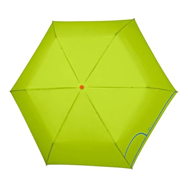 Ομπρέλα γυναικεία μονόχρωμη mini σπαστή πράσινη Perletti Time Mini Green