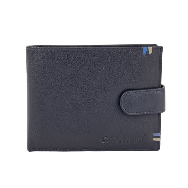 Πορτοφόλι δερμάτινο ανδρικό οριζόντιο μπλε Diplomat MN 118 Navy