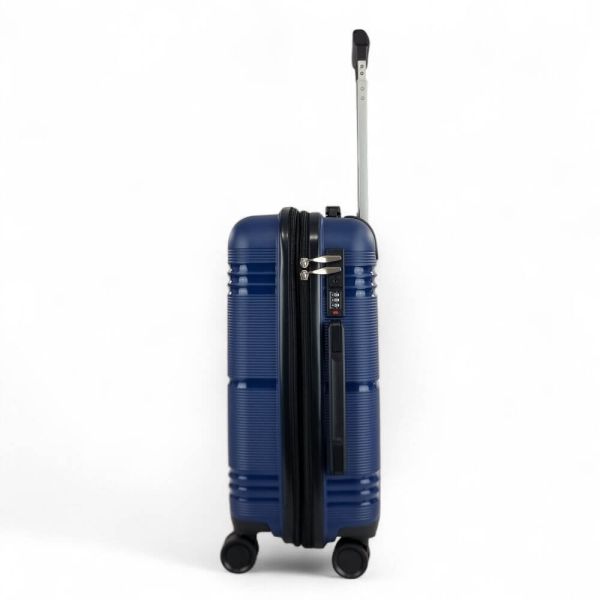 Βαλίτσα σκληρή  μικρή επεκτάσιμη μπλε Seagull SG182 - S