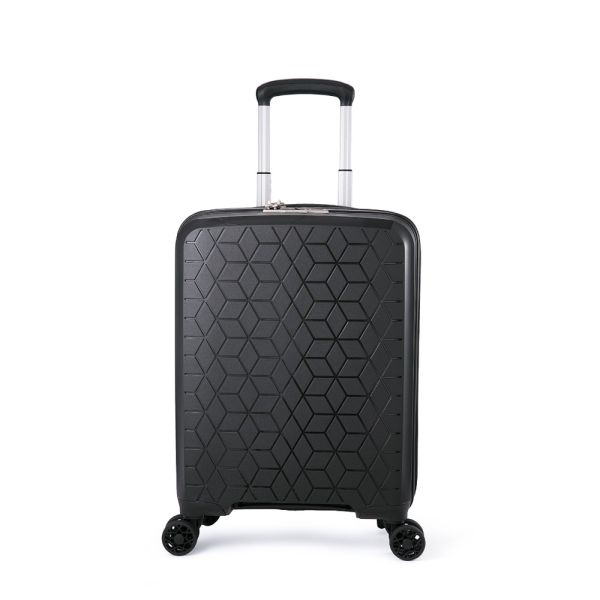 Βαλίτσα σκληρή  μικρή επεκτάσιμη μαύρη με 4 ρόδες Verage Diamond Expandable 4w Spinner S Luggage Black GM18106-19