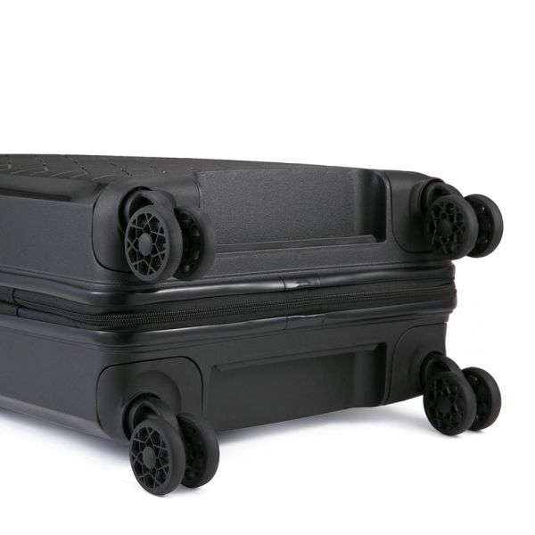 Βαλίτσα σκληρή  μικρή επεκτάσιμη μαύρη με 4 ρόδες Verage Diamond Expandable 4w Spinner S Luggage Black GM18106-19