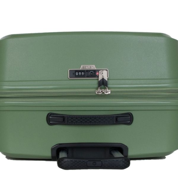 Βαλίτσα σκληρή  μικρή επεκτάσιμη πράσινη με 4 ρόδες Verage Diamond Expandable 4w Spinner S Luggage Green GM18106-19