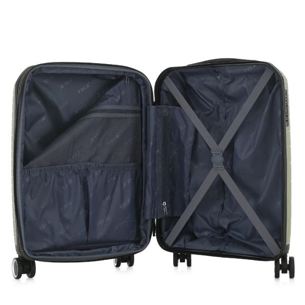 Βαλίτσα σκληρή επεκτάσιμη μικρή πράσινη με 4 ρόδες RCM 585 20''