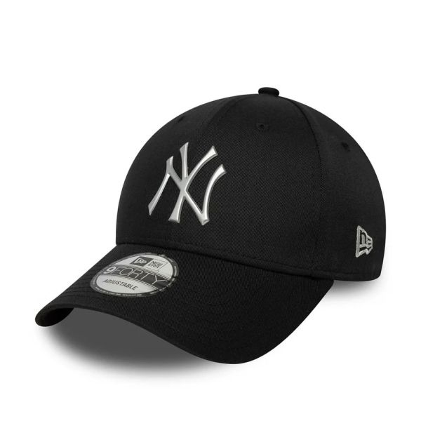 Καπέλο τζόκεϊ μαύρο New York Yankees New Era 9Forty MLB Cap Metallic Black