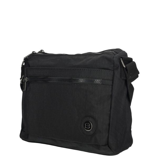 Τσάντα ώμου γυναικεία μαύρη Enrico Benetti Suzie Crossbody Bag 66845