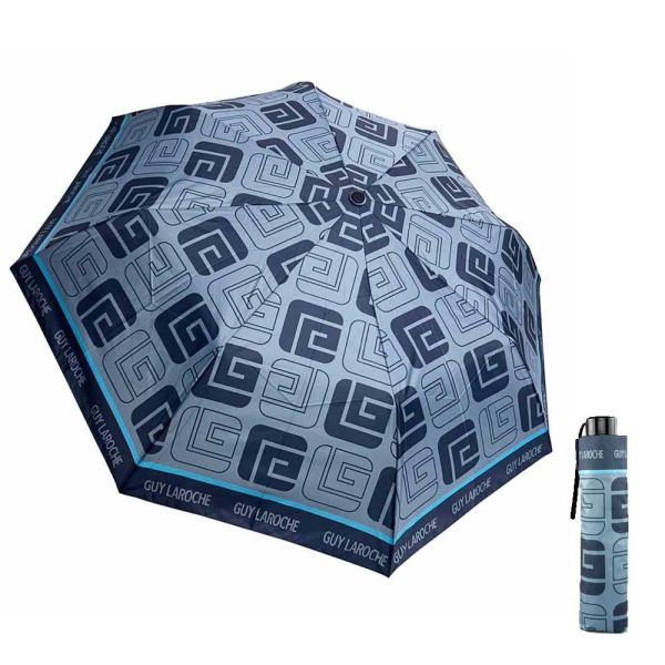 Ομπρέλα γυναικεία αυτόματη σπαστή μπλε Guy Laroche Automatic Folding Umbrella 8398