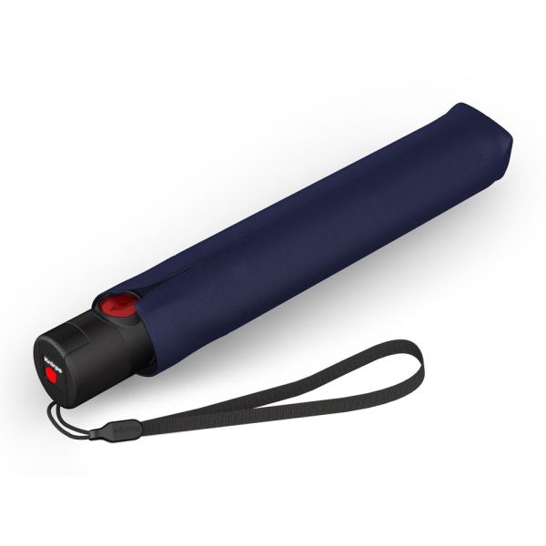 Ομπρέλα σπαστή αντηλιακή με αυτόματο άνοιγμα - κλείσιμο χρώμα μπλε με μαύρη επένδυση Knirps U.200 Duomatic