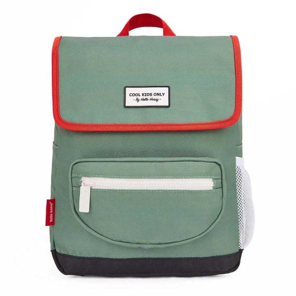 Σακίδιο πλάτης παιδικό με καπάκι χακί Hello Hossy Backpack Mini Forest