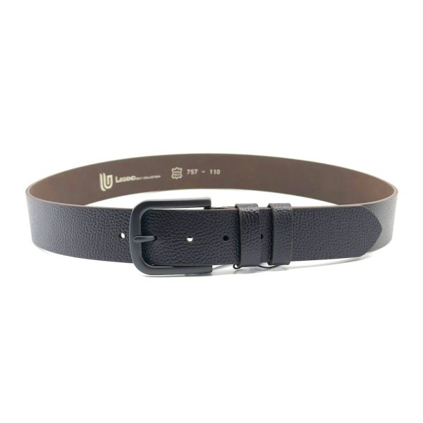 Ζώνη δερμάτινη ανδρική καφέ Legend L-757