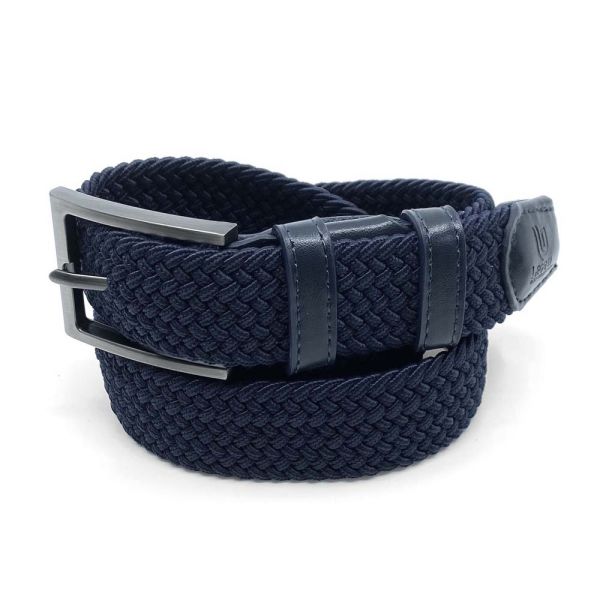 Ζώνη ανδρική ελαστική πλεκτή μπλε Legend LGD-21