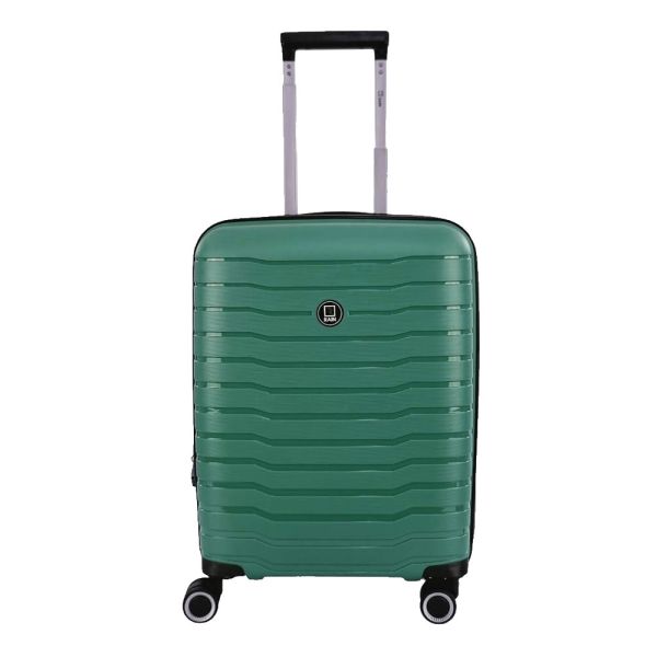 Βαλίτσα σκληρή καμπίνας επεκτάσιμη  πράσινη  με 4 ρόδες Rain RB80134 55cm