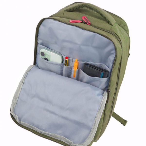 Τσάντα μεγάλη ταξιδίου - σακίδιο πλάτης επεκτάσιμο χακί Dielle Cabin Bag 414M