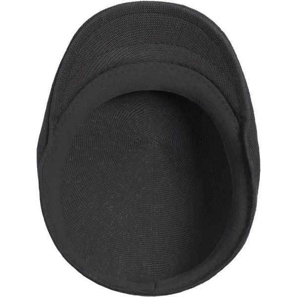 Καπέλο τραγιάσκα καλοκαιρινή μαύρη Kangol Bamboo 507 Black 6736BC-BK001
