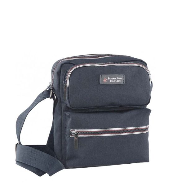 Τσαντάκι ώμου ανδρικό ανθρακί Beverly Hills Polo Club Aero Crossbody BH-1152 Anthracite